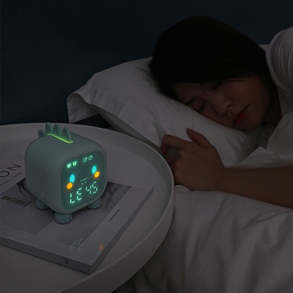 Kids Dinosaur Alarm Clock With Night 8.8X11.7x11.5cm Light