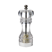 Elegante Pfeffermühlen, nachfüllbarer Keramikmahlkern, Acryl-Design, verstellbarer Griff für optimale Frische und ideal für Mahlzeiten im Freien,