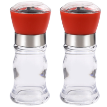 Épices fraîchement moulues pour assaisonnements de cuisine, design élégant, corps transparent, choix durable, broyeur réglable (sans BPA)