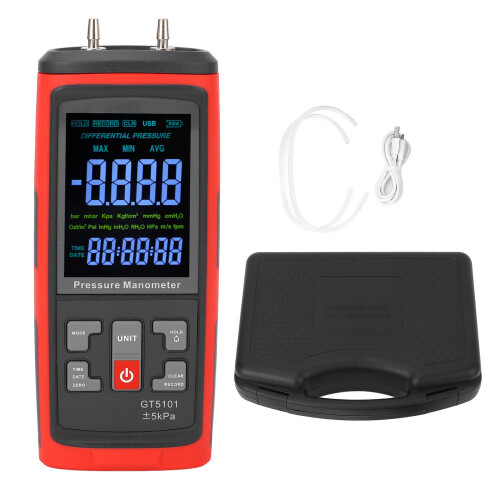 Differenzdruckmessgerät 5 kPa LCD-Display mit
