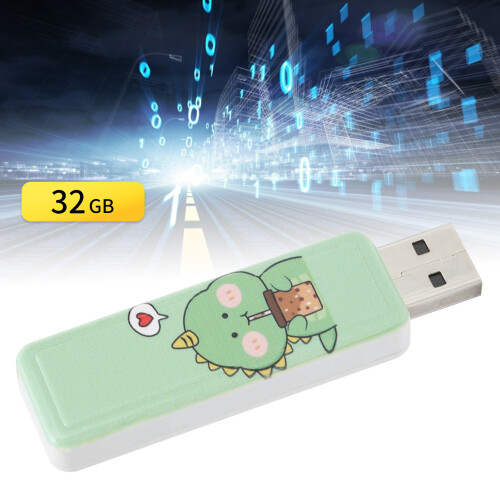 Milchtee Kleiner Dinosaurier 32GB USB 2.0 Push-Pull Speicher USB-Stick 2