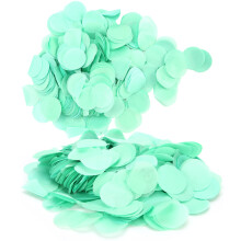 Green Round Paper Confetti 2.5cm 60g for Birthday Wedding Party