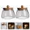 2St Delicate Glazen Bewaardoos Met , Accent, Transparant 4
