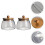 2St Delicate Glazen Bewaardoos Met , Accent, Transparant 2