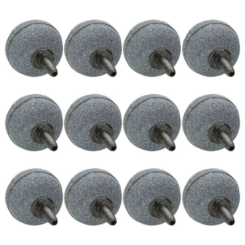 24 Pcs 20 X 20Mm Round Air Stone Bubble Diffuser For Aquarium Hydroponics