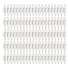 100Pcs Stainless Steel Fishing Power Clips Speed Tackle Connectors