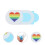 3Pcs Cover Slide With Heart Pattern 8