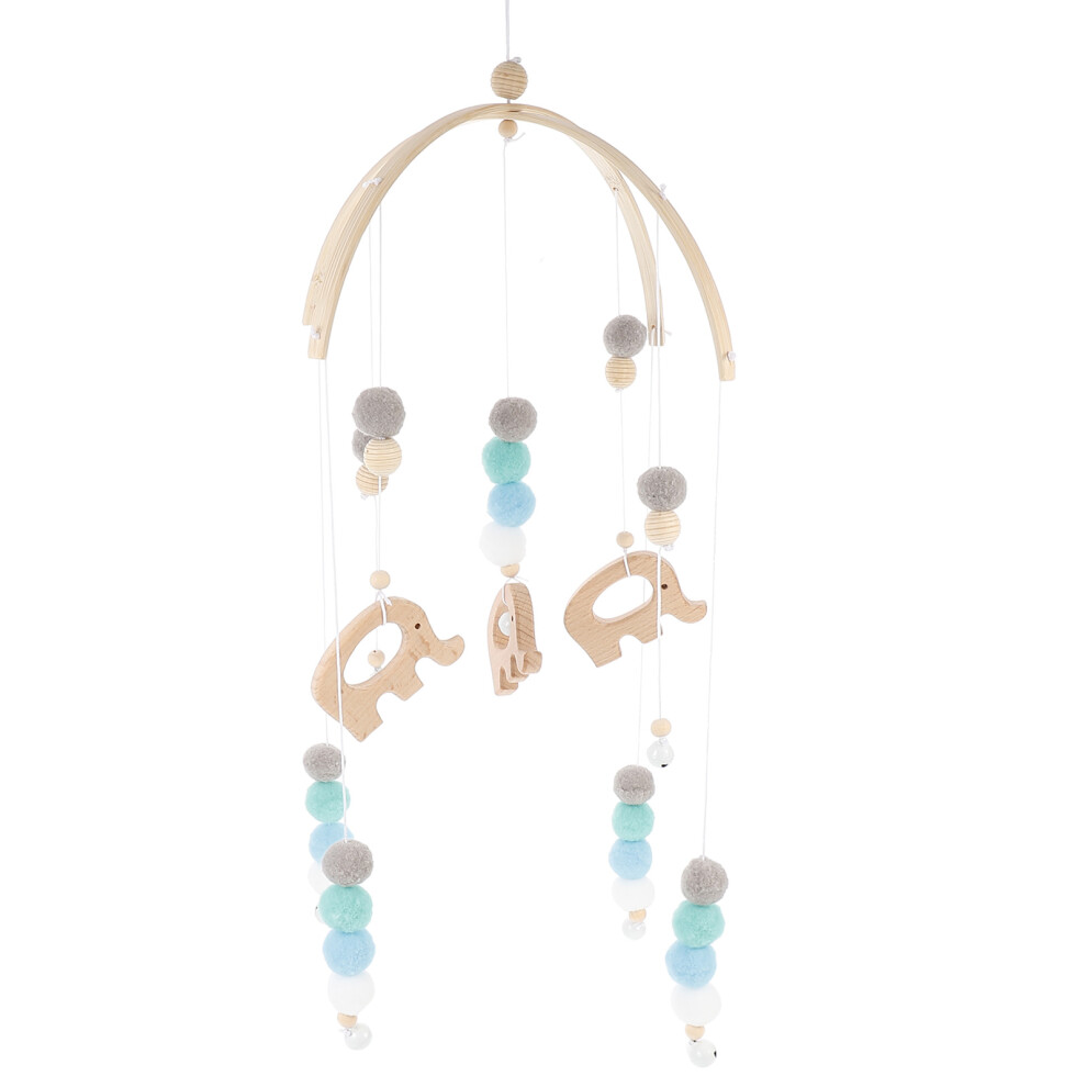 Mobile Felt Ball Bed Bell Wind Chime Pendant Wooden Iplusmile