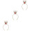 3Pcs Crown-Design Glittery 3D Headbands For Children 7