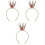 3Pcs Crown-Design Glittery 3D Headbands For Children 5