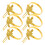 6Pcs Napkin Rings With Peace Dove Design 9