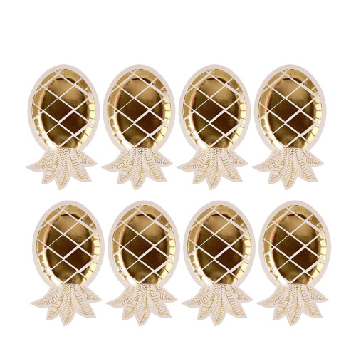 8Pcs Pineapple Shaped Paper For Birthday Party