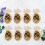 8Pcs Pineapple Shaped Paper For Birthday Party 6