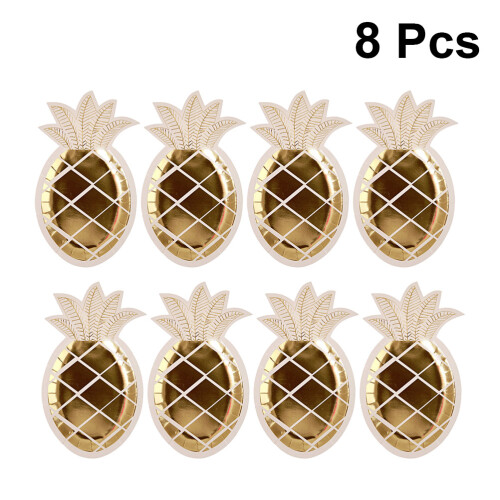 8Pcs Pineapple Shaped Paper For Birthday Party 2