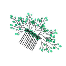 Wedding Comb Hairpin Leaf Crystal Headdress Hair Decor