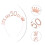 4 Pcs Birthday Party Shoulder Strap Crown Headband Sash Set 9