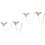 4 Pcs Rhinestone Eagle Brooch With Chain Tassel Lapel Pin 4