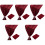 5 Pcs Table Covers For Party Dining Runner Chiffon Runners Wedding 3
