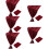 5 Pcs Table Covers For Party Dining Runner Chiffon Runners Wedding 11