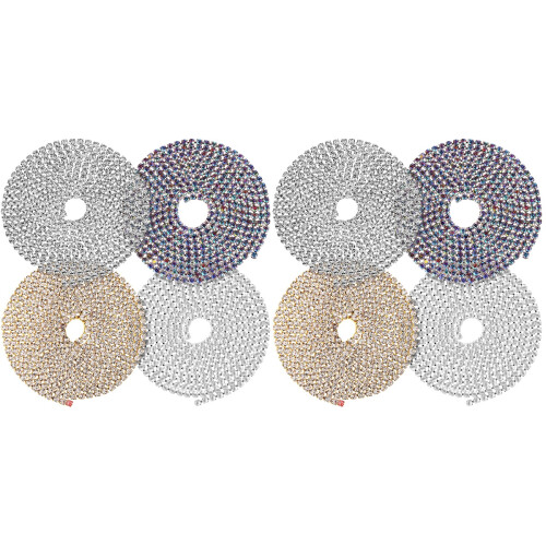 8 Pcs Diamond Chain Edging Rhinestone Wedding Dress 1