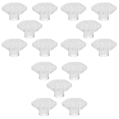 15 Pcs Coral Frag Plug Hexagonal Acrylic Bracket For Rack 2