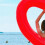 1pc Heart-Shaped Swim Ring Water Floating Bed Floating Mat Red 10