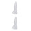 2pcs Double Layer White Applique Miss 3
