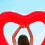1pc Heart-Shaped Swim Ring Water Floating Bed Floating Mat Red 11