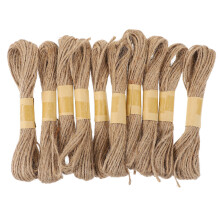 10Pcs Christmas Hanging Tag With Hemp Rope For Diy Wrapping Decor