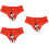 3 Pcs Christmas Theme Printed Breathable Women's Triangle Underpants 8