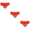3 Pcs Christmas Theme Printed Breathable Women's Triangle Underpants 10