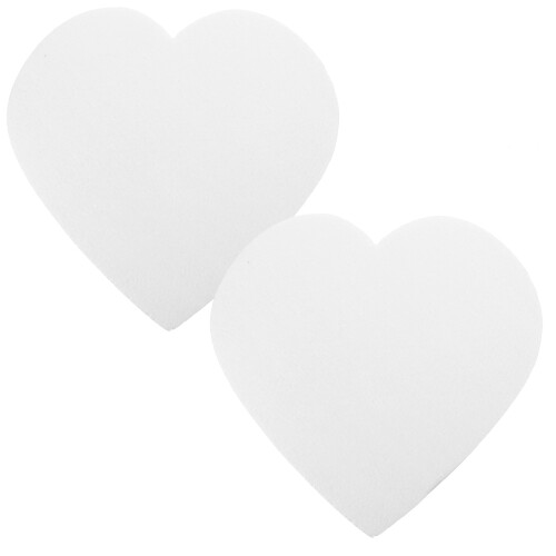 6 Pezzi Modello Torta in Schiuma Forma Cuore Senza