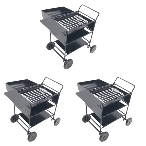 3 Tasca Esterno Barbecue In Ferro Per Mini Casa 1