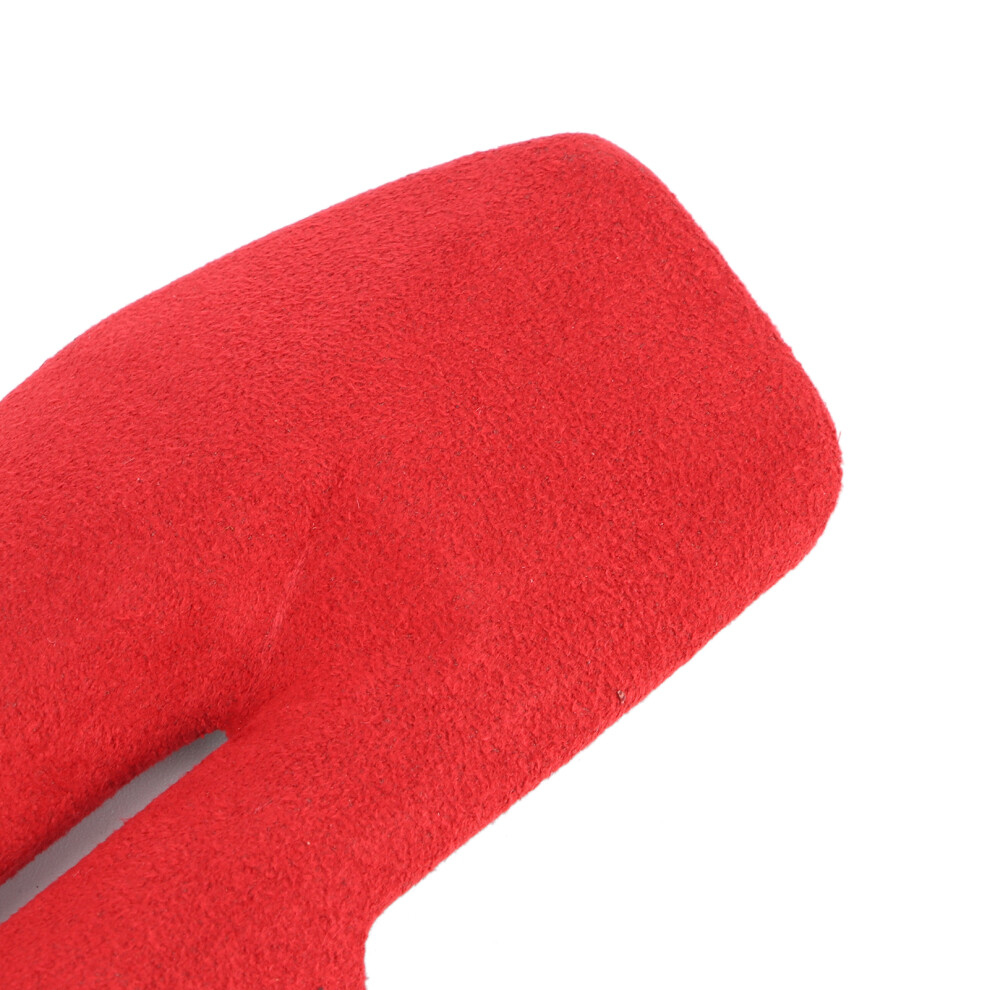 Bright Suede Interior Door Armrest Cover Fit For 2015-2020 Mustang Red 6921359625567