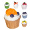6 Unidades Cupcake Falso Alimento Artificial Exposição 4