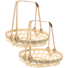 2Pcs -Armazenamento Trançado À Mão Para