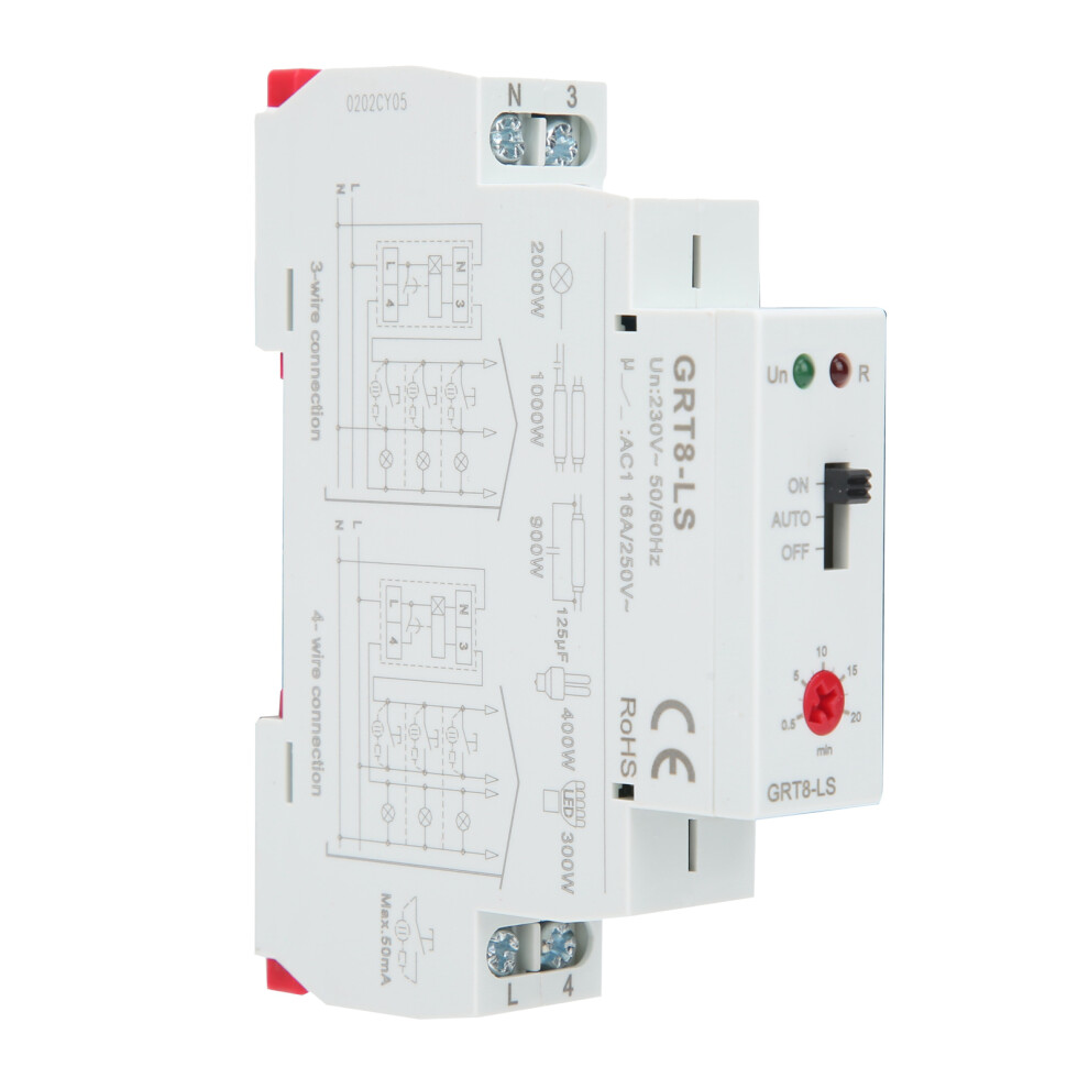 Time Relay Delay Staircase Switch Grt8âLs Ac230v Power Distribution Control 3351359626661