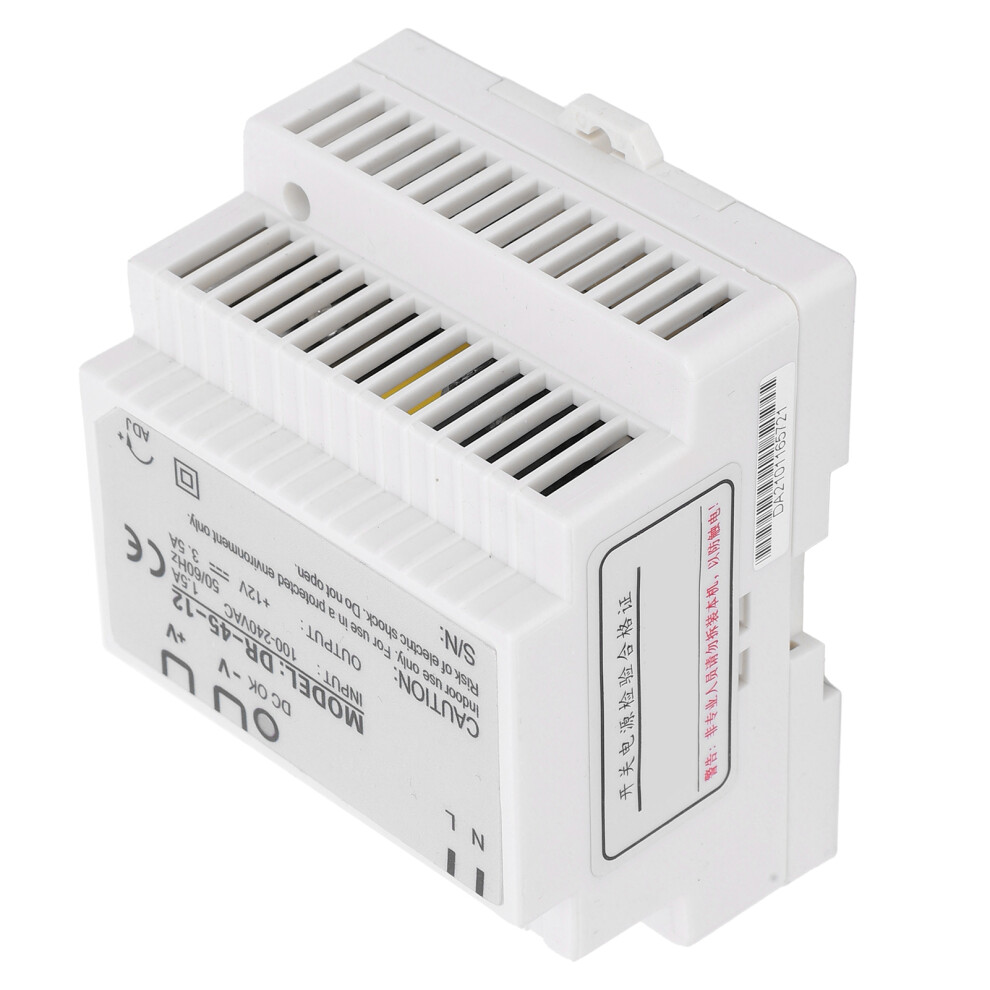 Dr-45-12 45W 12V Industrial Din Rail Switching Power Supply, Compact Size 3241359627716