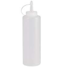 180Ml White Squeeze Sauce Bottle With Precision Dispensing Tip, Food-Grade Material Condiment Dispenser For Home Restaurant Buffet Settings