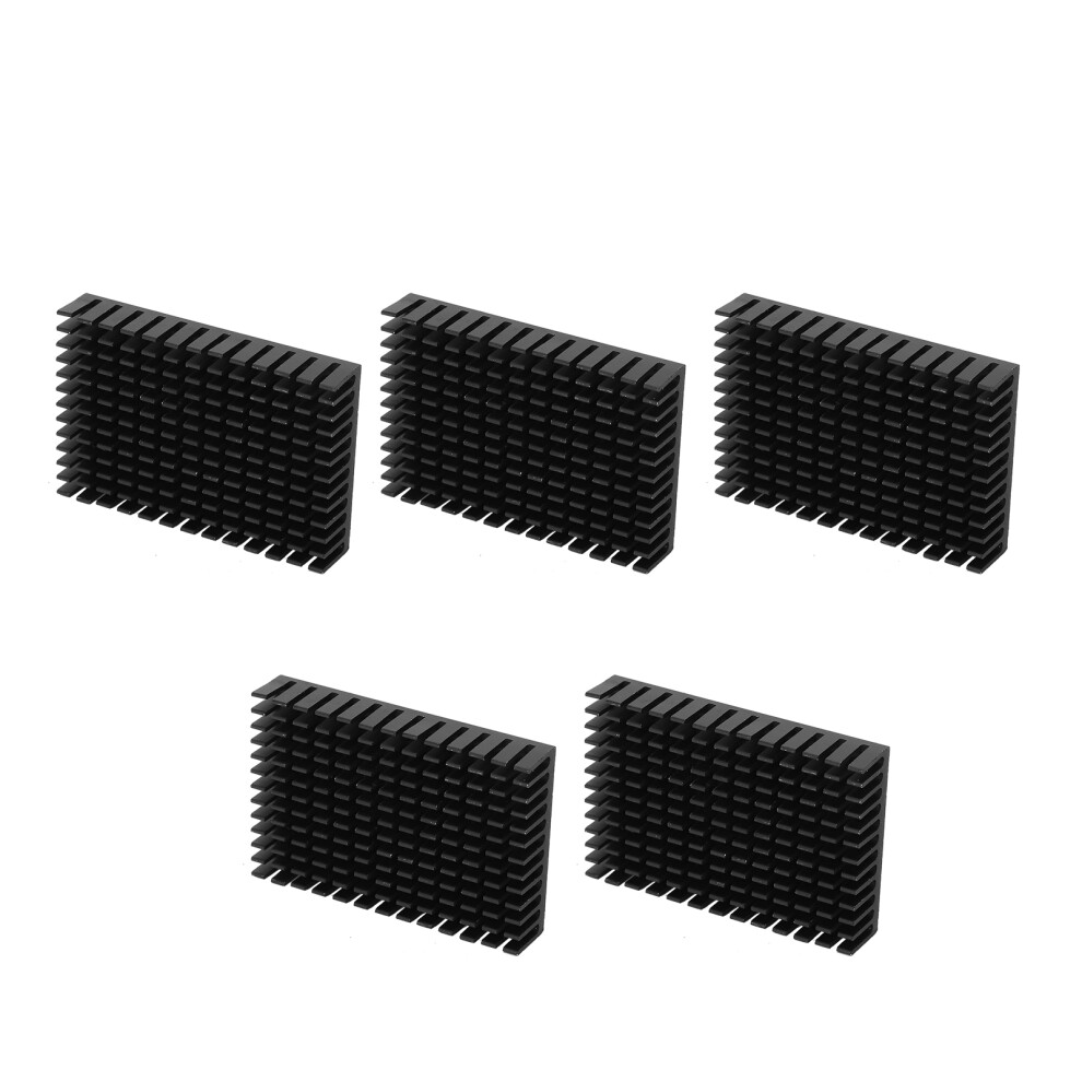 5Pcs Aluminum Cpu Cooler Radiator P40x11x60 Heat Sink Industrial Black 9441359630158
