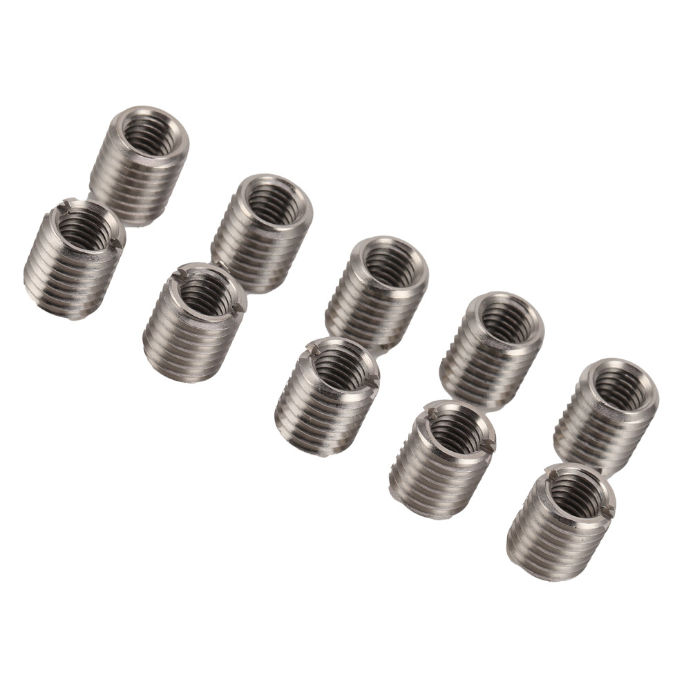 10Pcs Stainless Steel Thread Repair Inserts M10x1.5 M14x2 Nuts 7671359630052
