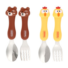 2 Sets Draagbare Kinder Tafeluitrusting Kits Baby Voedingsgerei