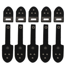 10 Paren Pu Leren Toggle Gespen Kledingriem Met Knopen Sluiting