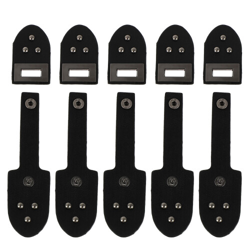 10 Paren Pu Leren Toggle Gespen Kledingriem Met Knopen Sluiting