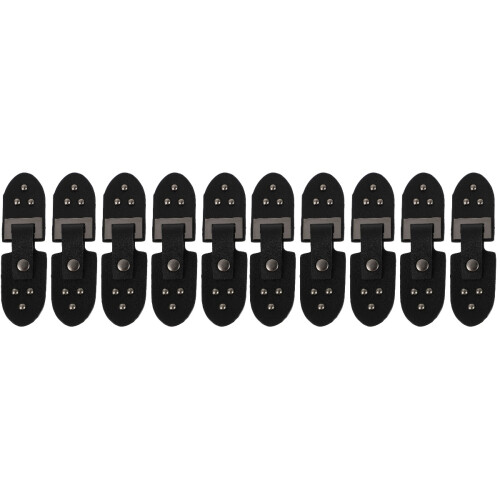 10 Paren Pu Leren Toggle Gespen Kledingriem Met Knopen Sluiting 2