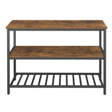 Bakers Rack, Kitchen Island with Large Worktop, Stable Steel Structure, 60 x 120 x 90 cm, Industrial Kitchen Shelf