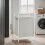 VASAGLE Compact 65L Laundry Basket with Slatted Shelf 3