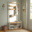 VASAGLE Multifunctional Coat Rack with Bench, Hooks & Shoe Storage 1
