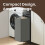 VASAGLE Compact 65L Laundry Basket with Slatted Shelf 6