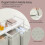 VASAGLE 3-Compartment Laundry Basket with Slatted Shelf & Liners 5